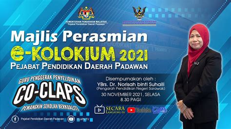 E Kolokium Pejabat Pendidikan Daerah Padawan Majlis Perasmian