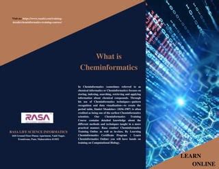 Industrial Training In Chemoinformatics PPT