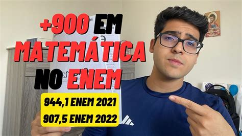 Como eu estudei MATEMÁTICA para tirar 944 1 PONTOS no Enem YouTube