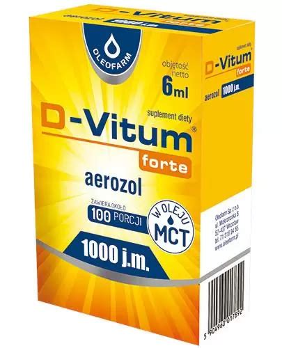 D Vitum forte 1000 j m witamina D aerozol dla dzieci od 1 roku życia