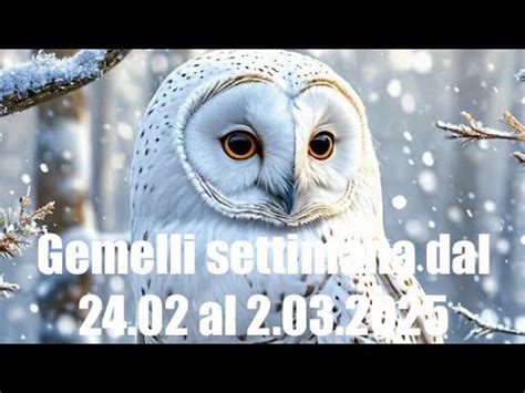 Gemelli Settimana Dal 24 02 Al 2 03 2025 YouTube