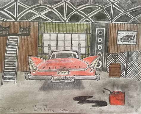 Christine In Darnells Garage By Benetharius On Deviantart