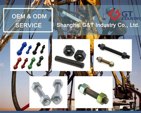 Factory High Tensile Black Stud Bolt 5 8 ASTM A193 B16 China Stud