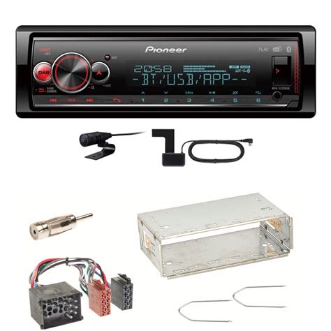 Pioneer MVH S520DAB Bluetooth Digitalradio AUX USB Einbauset für BMW