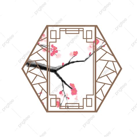 Chinese Window Frame Vector PNG Images Chinese Style Chinese Classical