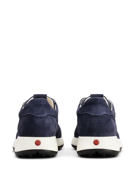 Tod S Panelled Suede Sneakers Blue Farfetch