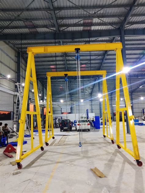 Prisun Single Girder Portable Gantry Cranes Maximum Lifting Capacity