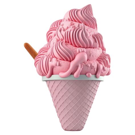 Ice Cream Cones PNG Picture, Strawberry Ice Cream Cone,, 55% OFF