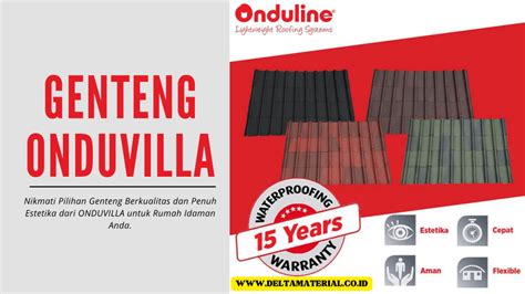 Harga Genteng Bitumen Onduvilla Terbaru Delta Material