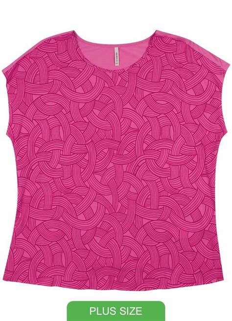 Blusa Feminina Estampada Roxo Habana