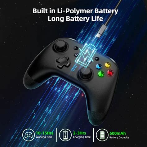 EasySMX Bayard 9124 Tri Mode Wireless Controller Black With Dongle