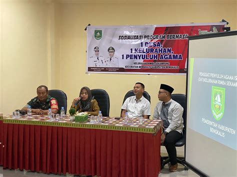 Lurah Rimbasekampung Buka Sosialiasi Program Bermasa Penyuluh Agama