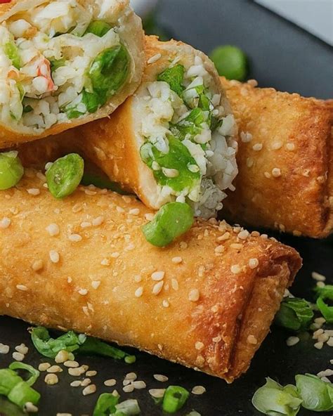 Crab Rangoon Egg Rolls