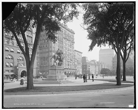 Vintage Photograph Showing 59th Street and 5th Avenue Circa 1904 | Viewing NYC