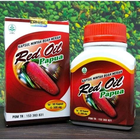 Jual Kapsul Minyak Buah Merah Papua Red Oil 60 Kapsul Shopee Indonesia