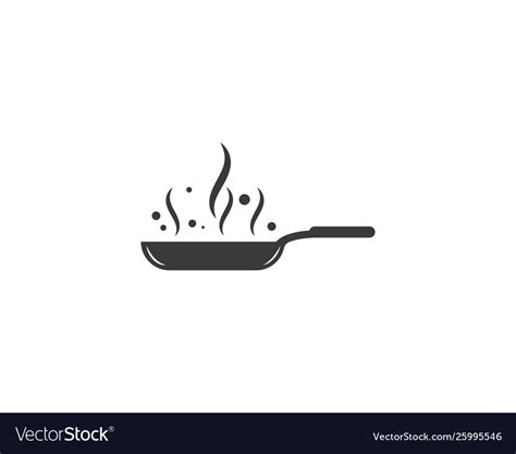 Cooking Pan Logo Template Royalty Free Vector Image