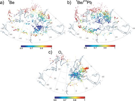 Influence Of Stratospheric Air Masses On Radiotracers And Ozone Over