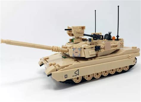 KLEMMBAUSTEINE US ARMY Bausteine Panzer Abrams M1A2 781 Teile