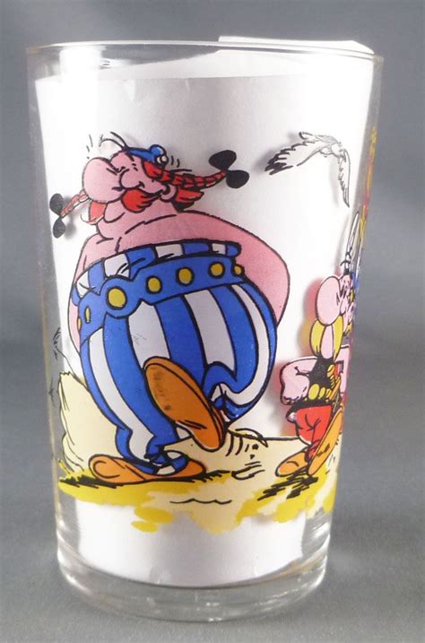 Asterix Verre Amora Série Avec © Asterix Obelix Panoramix En Ballade