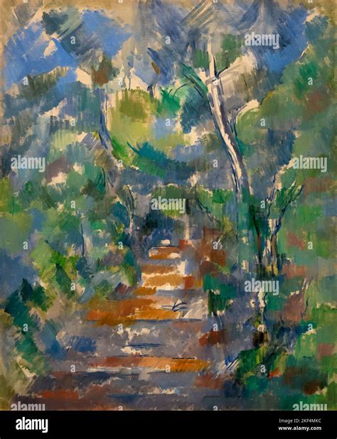 Undergrowth Path Of Mas Jolie At Chateau Noir Paul Cezanne