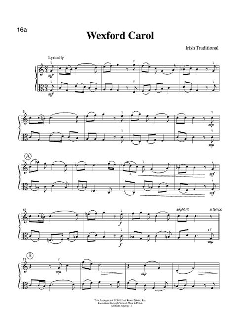 Wexford Carol Sheet Music For Instrumental Duet Sheet Music Now