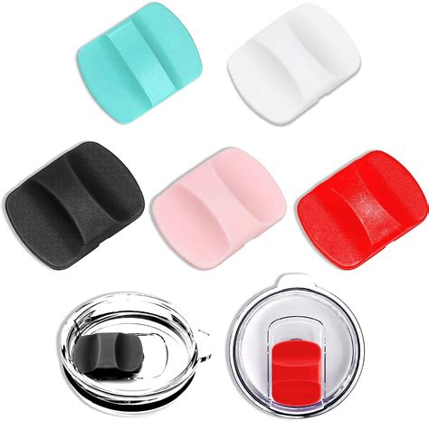 Pack Leakproof Replacement Lids Magnetic Slider Fit Yeti Tumbler Lid