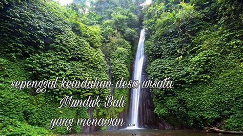 Air Terjun Popular Di Desa Munduk Bali Youtube