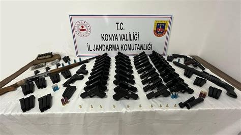 Konya da silah kaçakçılığı operasyonu 47 ruhsatsız tabanca ele