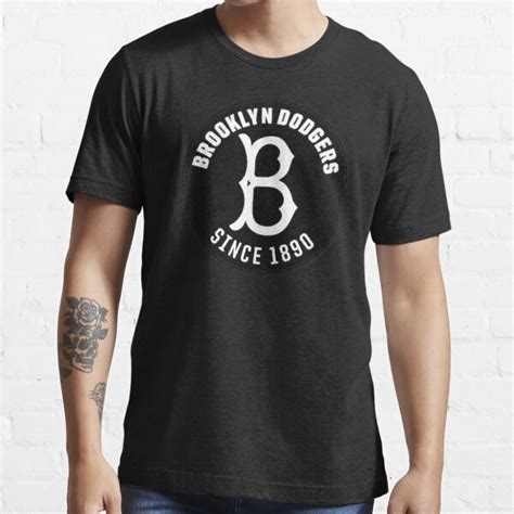 Dem Bums Brooklyn Dodgers Black And White T Shirt For Sale By Saaad