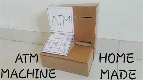 How To Make A Cardboard ATM Machine DIY Crafts Ideas ATM Machine