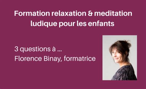 Focus Formation Relaxation Et M Ditation Ludique Pour Les Enfants