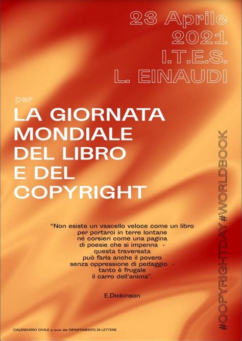 23 Aprile Giornata Mondiale Del Libro ITES Luigi Einaudi