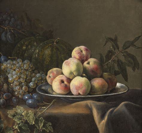 Nature Morte Aux P Ches Ecole Fran Aise Du E Si Cle N