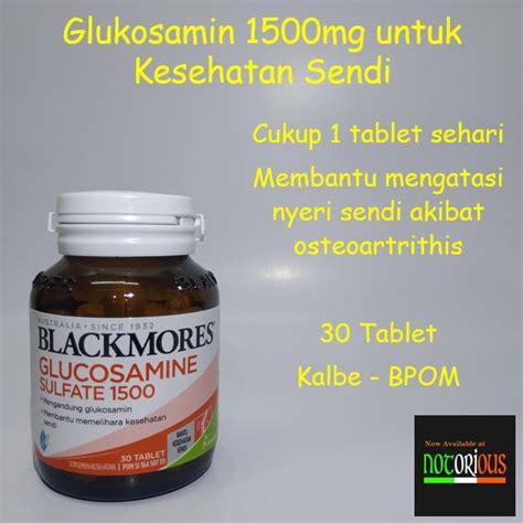 Jual COD Blackmores Glukosamin Sulfat 1500mg 30 Tablet Kalbe U