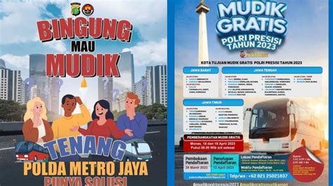 SUDAH Dibuka Mudik Gratis 2023 Polda Metro Jaya Syarat Cara Daftar