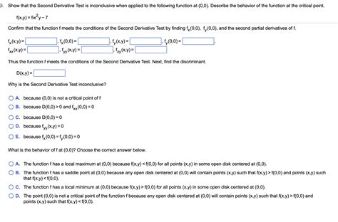 Solved F X Y 5x2y−7 Confirm That The Function F Meets The