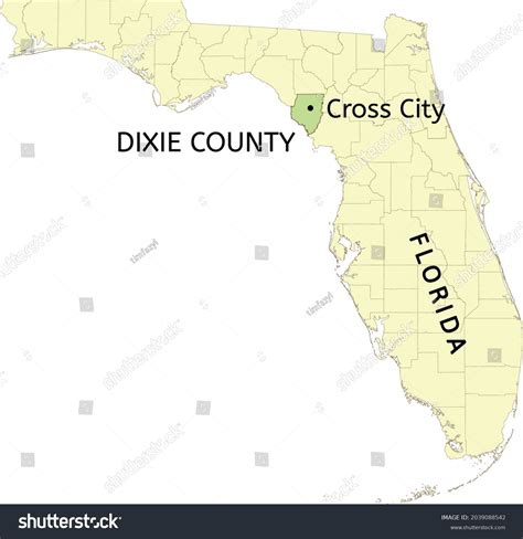 21 Dixie county map Images, Stock Photos & Vectors | Shutterstock