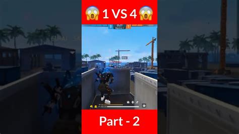 😱 1 Vs 4 😱 Free Fire Shorts Video 🤣 Funny Moments 🤣 Garena Free Fire