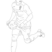 Neymar Coloring Page Printable