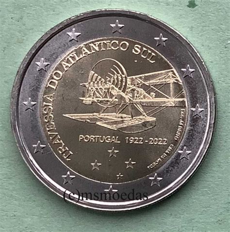 msmoedas Portugal 2 Euro Gedenkmünze Rolle 25 x 2 Euro 2022