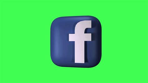 Facebook Logo Green Screen