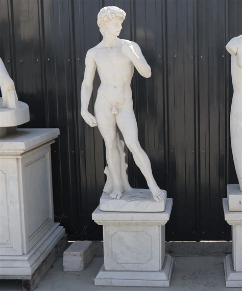 Hand Carved Life Size Famous Marble Statue Nude Male David Statue SYMS 1235 China Sculpture