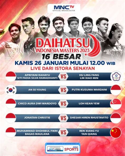 Saksikan Di MNCTV 5 Pertandingan Babak 16 Besar Daihatsu Indonesia