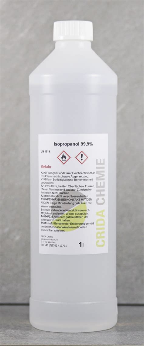 Isopropanol Liter Crida Chemie