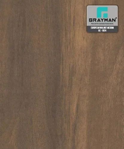 Grayman European Walnut Medium GC 1024 Pre Laminated Particle Board