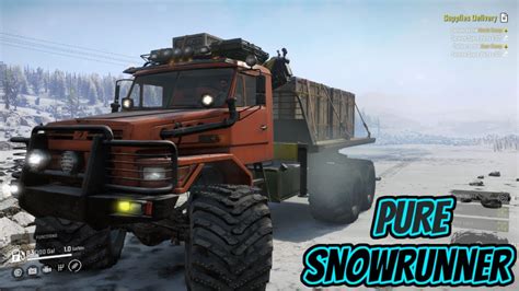 Supplies Delivery Mission On Snowrunner Youtube