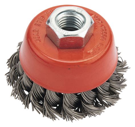 Brosse boisseau à fils torsadés pour meuleuse 65 mm Brico Dépôt