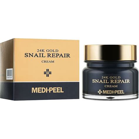 Крем для обличчя Medi-Peel 24k Gold Snail Repair Cream, з колоїдним ...