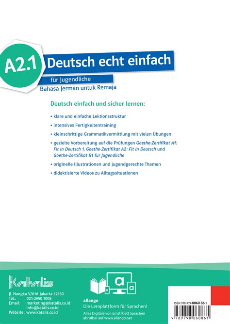 Deutsch echt einfach für Jugendliche Bahasa Jerman untuk Remaja A1 1