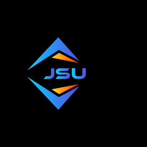 JSU abstract technology logo design on Black background. JSU creative initials letter logo ...